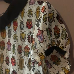 Zara Trafaluc beetles blouse with Peter Pan collar Size Large